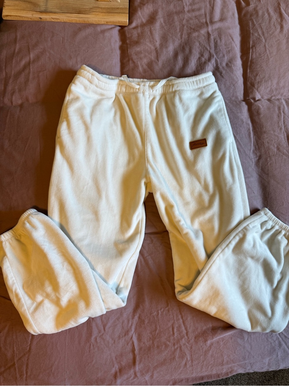 Hurley Cream Fleece Drawstring Sweatpants